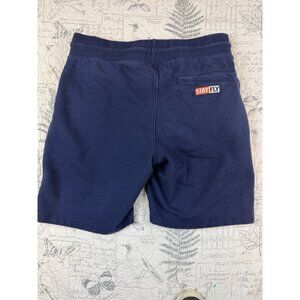 EUC Navy Blue Born fly shorts Stay Fly Cotton Athletic shorts mens size S